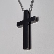 영롱공방 차량용 십자가 12종 자동차 미니 룸미러 차량걸이 선물, 블랙십자가