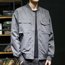 쥬엔리치 남자 빅사이즈 자켓 야구 점퍼 캐주얼 루즈핏 집업 남성 작업복 잠바 봄 가을