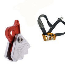 등산 암벽 등반 로프 그랩 + 오른쪽 왼쪽 발 어센더 라이저 암벽 등반 등산, 그레이어 라이트 어센더