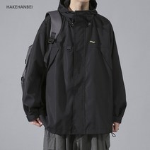 남성복 기능성 카고 코트 남성 봄가을 트렌드 빅사이즈 루즈핏 바람막이