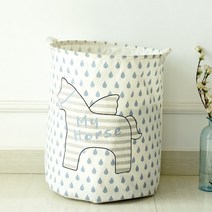 THEZAKKA 포니 패브릭 원형 수납 C, 1개