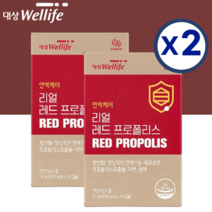 프로폴리스추출물 아연 셀렌 대상웰라이프 리얼 레드 프로폴리스 캡슐 2개월분