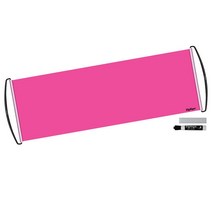 ZIPSIGN 드라이 이레이즈 배너 - 자체 롤업 24.1 x 68.6cm(9.5 x 27인치)까지 펼쳐짐 재사용 가능 휴대용 주머니에 적합 - 스포츠 콘서트 응원에 적, Solid Pink Set
