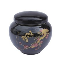 아트박스/예랑 천목골드 단지600g 소금단지 항아리