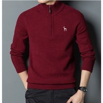 HAZZYS 남성 캐주얼 스웨터 헤지스 반목 터틀넥 집업 니트+사은품 증정