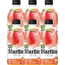 키워도 회의 미팅 회사 탕비실 사무실 간식 자연은 더말린 제로 복숭아 500ml 페트 20개 500ml, 6세트