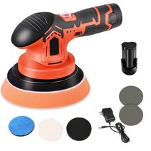 자동차광택기 듀얼 폴리셔 컴파운드 무선 자동차 광택기 12V 5000RPM 6 단계 속도 조절 가능 전기 왁싱, 01 1 set
