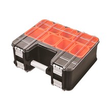 TACTIX 320048 텍틱스 강력형 양면 부속함 더블 부품함 부품통 비즈통 피스 단추 공구상자 정리함 캠핑 나사 휴대용