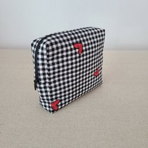 [천삼백케이] [나미꼬의퀼트카페] 동영상설명 정사각파우치 생리대파우치만들기, 원단랜덤