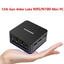 SZ BOX 데스크탑 게이밍 PC 인텔 12 세대 알더 레이크 N95 N100 미니 윈도우 11 LPDDR5 12GB DDR4 16, 06 N95 16GB 1TB_04 EU