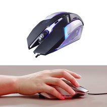 가성비좋은 USB 게이밍 마우스 4버튼 LED라이트