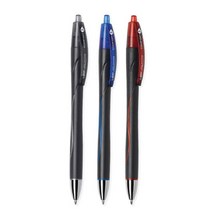 빅 아틀란티스 컴포트 1.0mm 노크식 볼펜 필기구/문구/컬러펜/펜, 흑색