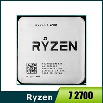 Ryzen 7 2700 R7 3.2GHz 8 코어 16 스레드 CPU 프로세서 L3 16M 65W YD2700BBM88AF 소켓 AM4 라이젠 중고 씨피유 쿨러 미포함, 한개옵션0