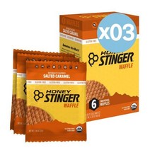 Honey Stinger 허니 스팅어 와플 헬시 글루텐프리 스낵 30g 6개입 3팩 Individual Healthy Organic Gluten Free Snack Waffle