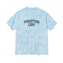 VIVASTUDIO VIVA CORP SHORT SLEEVE KS SKY 블루