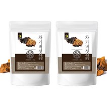 SOD 플라보노이드 폴리페놀 차가버섯효능 20배농축 차가버섯 추출분말 500g x 2팩