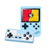 레트로게임기 오락 휴대용 게임기 고전 레트로 전자 게임 완구 핸드 헬드 콘솔 기계 대규모 클래식 게임 어린이를위한 편안한 어린이 성인 선물, 블루 800 모델