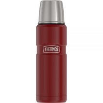 써모스 텀블러 보온 보냉 병 THERMOS 스테인리스 킹 진공 보온병 물병 16온스 미드나이트 블루, Rustic Red써모스
