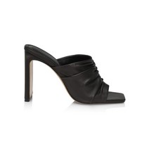 JONATHAN SIMKHAI 조나단 심카이 Collection Square Toe 가죽 Mules - BLACK102679