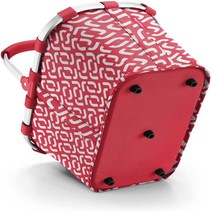 Reisenthel Carrybag rhombus 쇼핑 바구니 방수, 다이아몬드 루즈