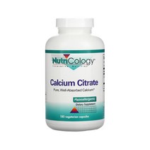 뉴트리콜로지 구연산 칼슘 180캡슐 시트르산 Calcium Citrate