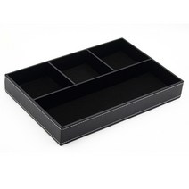 히키스 모던 디자인 1단 데스크 정리함, 블랙, 1개