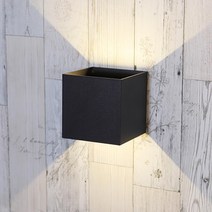 벽등 LED(블랙) 사각 각도조절 3W 전구색 벽에붙이는조명 벽인테리어조명 아파트벽등 주방벽등 식탁벽등