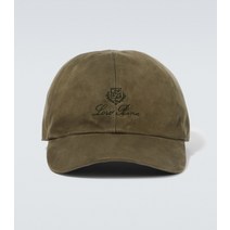 Loro Piana 로고 스웨이드 베이스볼 캡