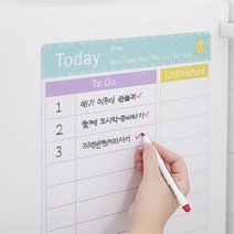 오늘할일 일정 계획표 자석부착 메모보드 직장인 체크 카페장식 사무실 스터디, Today
