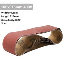 샌더기 벨트 샌더 사포 롤 Xcan 915 x 100mm 연마 샌딩 40 400 그릿 도구, 5pcs 그릿 400
