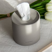 휴지케이스 티슈케이스 원형 롤 두루마리 휴지 커버 휴지곽, 화이트