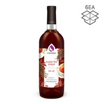 포모나 홍차 티 시럽 1박스(1Box_6ea), 1box, 1000g