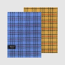 송월타월 샤보렌 체크때밀이 10장, 1개, 노랑