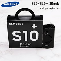 삼성 S8 s9 S10 스마트 폰 헤드폰 용 마이크 와이어 헤드셋 EO-IG955 3.5mm Type-C 인 이어, 05 S10 Black(Black box)