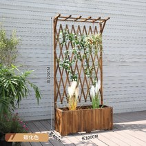 조경시설물 차폐목재휀스 방부목 단독주택 담장울타리, 100x40x220브라운