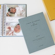남자친구 1주년 선물 사진 앨범 제작 커플 포토 북 4x6 바인더 아이 사진 정리, 인디블루