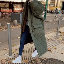 남자 개파카 남성 롱패딩 피쉬테일 코트 롱야상
