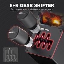 레이싱 휠 레이싱휠거치대 자동차 게임기 로지텍 시리즈 thrustmaster t300rsgt 스티어링 용 usb 시뮬레이터 시프터 게임 h 순차 시프터, 6 r