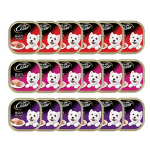 시저 1세 이상 베스트 강아지 주식캔 100g 3종 x 6p, 126개, 소+닭+양