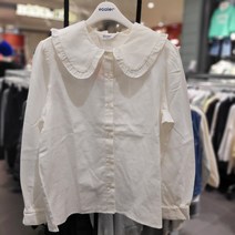 nc경산 에꼴리에 프릴 카라 블라우스 22c5651 모든 행사에도.. 봄 가을 겨울 조끼나 면티 니트 등에 매치하기 예쁜 블라우스 입니다