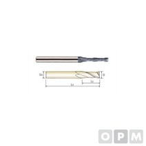 부품 소모품 자재 파츠 4G MILLS 롱초경코팅엔드밀2F D8.0X6X25X80 (제스트)_973EA
