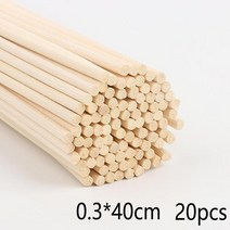 고급지팡이 어르신지팡이 등산스틱 20-50 개 천연 DIY 나무 스틱 수제 여분의 두꺼운 아로마 테라피 디퓨저, 06 3mmX400mm -20pcs