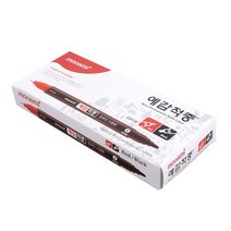 모나미 예감적중 컴퓨터 시험용 사인펜 12p, 흑색 + 적색, 16개