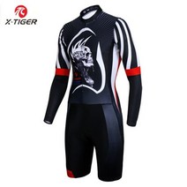 Xtiger는 압축 스폰지로 사이클링 유니폼을 착용합니다. 수영 사이클링을위한 Ropa De Ciclismo 긴 소매 트라이 애슬론