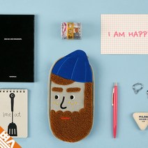 캐릭터 캔버스 필통 생리대파우치 손거울 뷰티 케이스, 부클컬리푸들