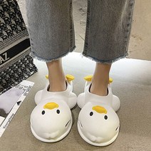 귀여운 오리 모양 실내화