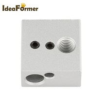 히터 블록 E3D V5 V6 MK7 MK8 MK2 MK10 Volcano PT100 CR10 2 IN 1 OUT 알루미늄/황동 3D 프린터 압출기 Hotend J 헤드 용 개, MK7 MK8 New