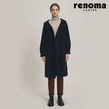 레노마레이디 울 후드 스냅 롱 자켓 네이비 CY46HC700-NA