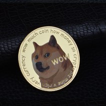 도지코인 데코 기념장식주화 가상암호화폐 Doge coin 도지코인 _ 4501209EA, $ Gold
