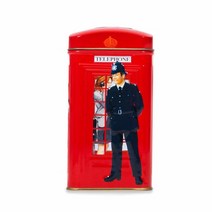 Ahmad 티 런던 전화 박스 캐디 선물 주석 20개 티백 잉글리쉬 브렉퍼스트, 25 Count (Pack of 1)_London Te